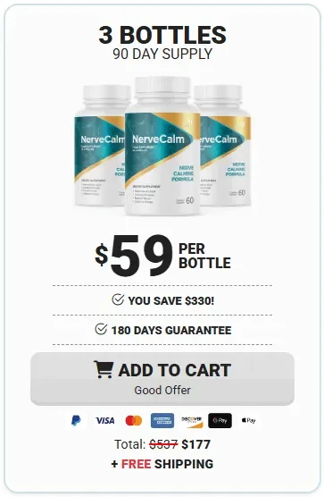 Nervecalm three bottles order